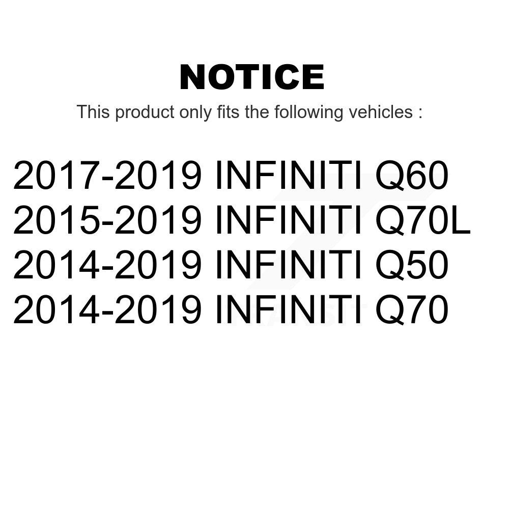 Rear Suspension Stabilizer Bar Link Kit For INFINITI Q50 Q60 Q70 Q70L KTR-104221