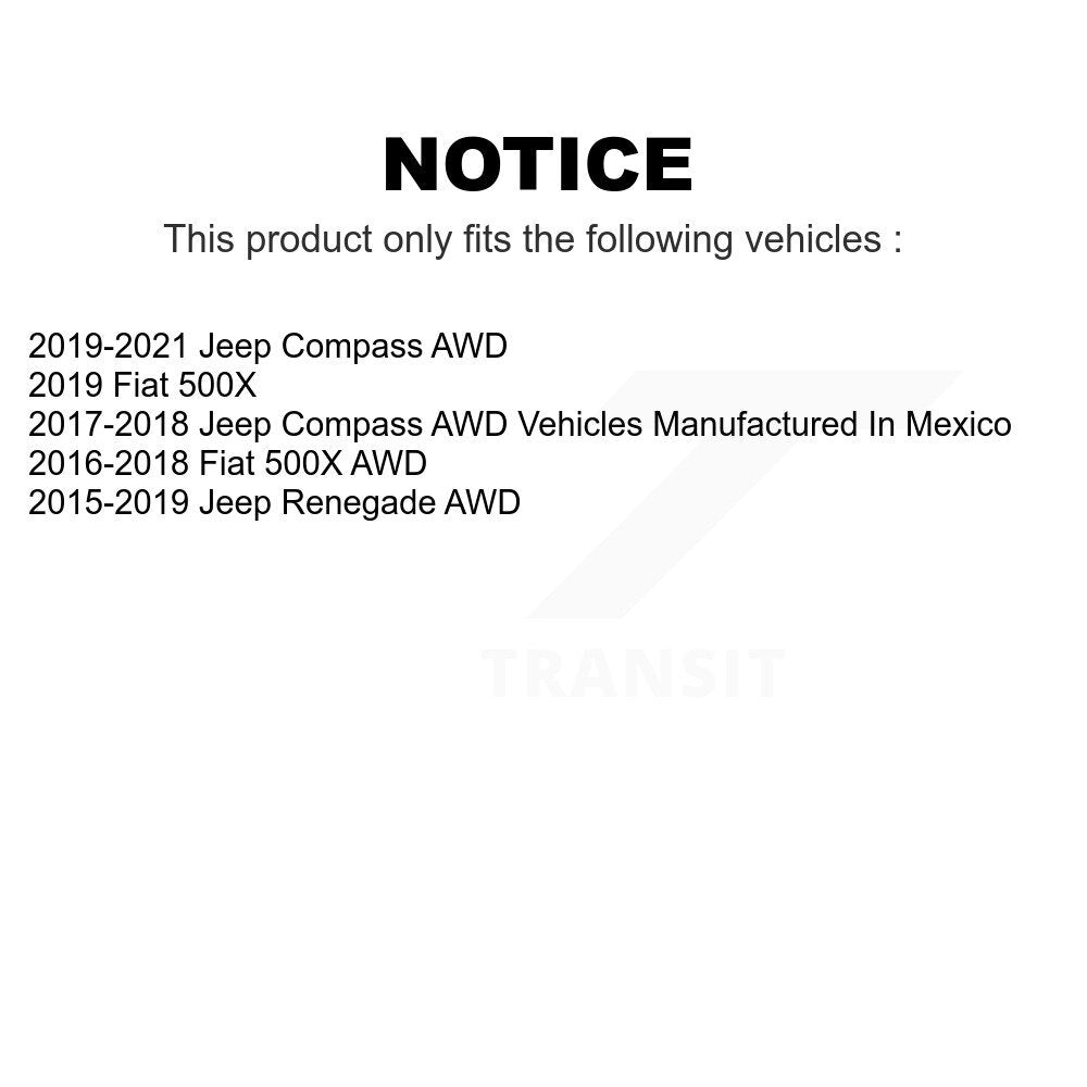 Front Rear Suspension Stabilizer Bar Link Kit For Jeep Renegade Compass Fiat 500X KTR-104249