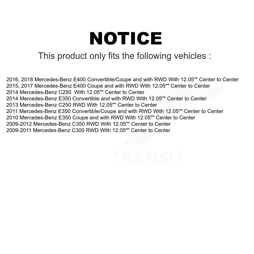Front Suspension Control Arm And Ball Joint Assembly Stabilizer Bar Link Kit For Mercedes-Benz E350 C300 C250 E400 C350 With 12.05" Center to KTR-104326