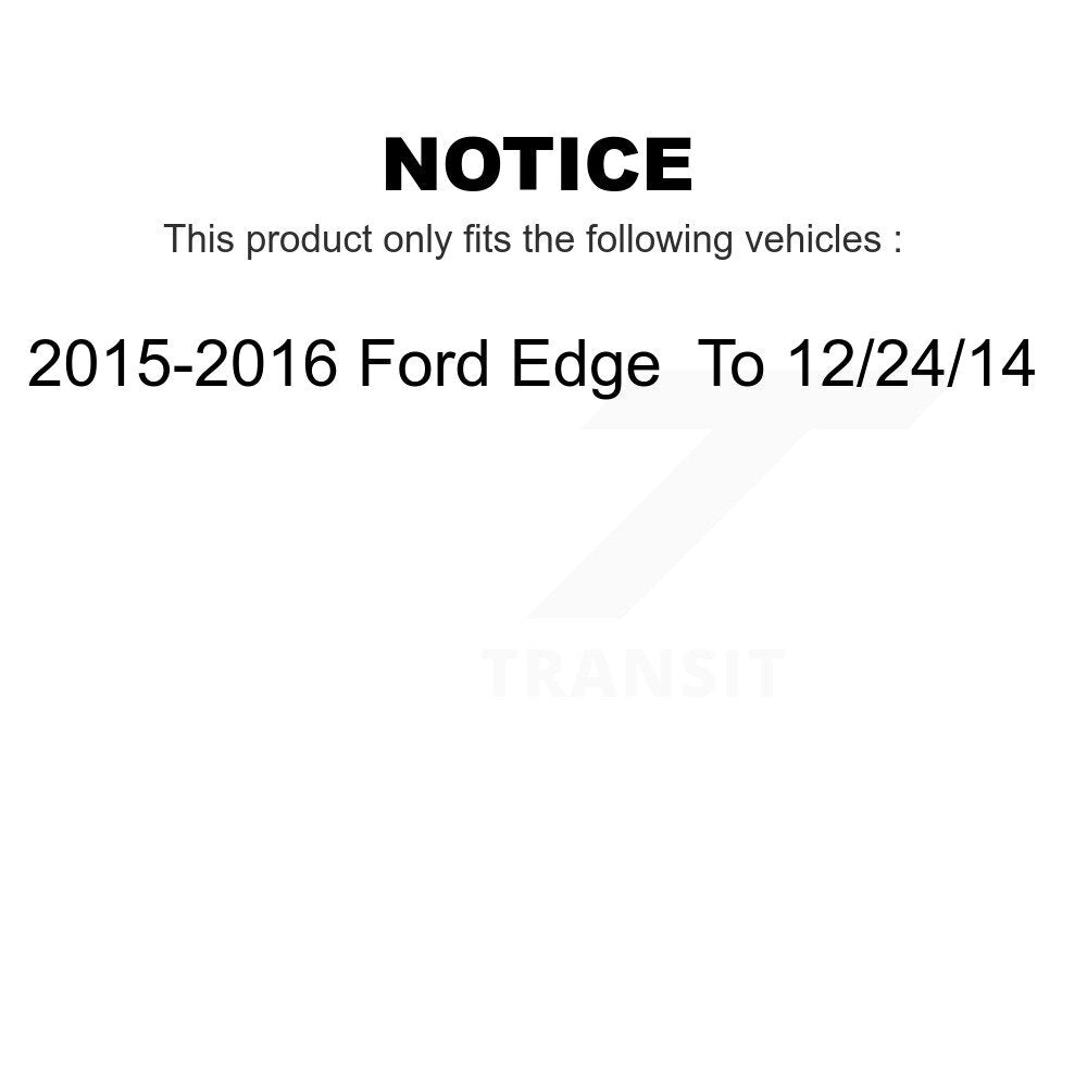 Front Suspension Control Arm And Ball Joint Assembly Steering Tie Rod End Stabilizer Bar Link Kit (8Pc) For 2015-2016 Ford Edge To 12 24 14 KTR-104459