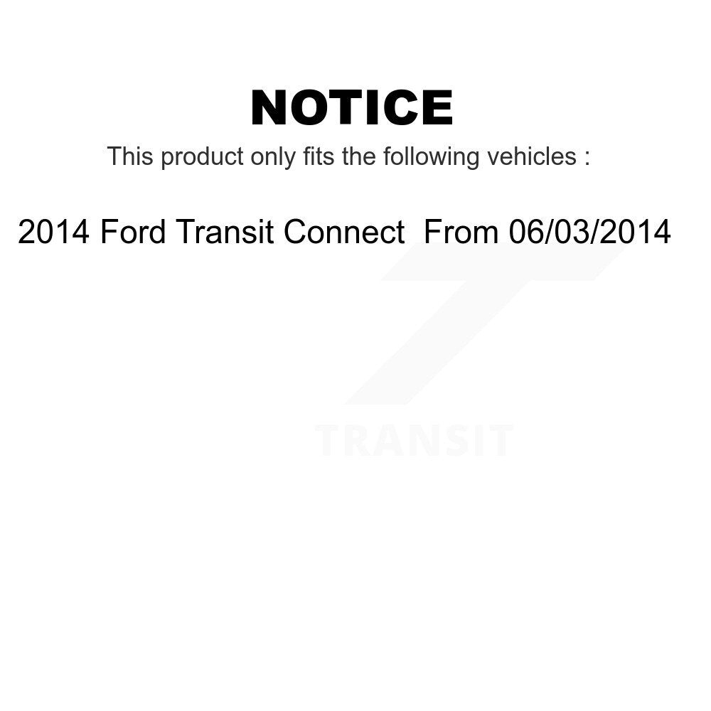 Front Suspension Control Arm And Ball Joint Assembly Steering Tie Rod End Stabilizer Bar Link Kit (8Pc) For 2014 Ford Transit Connect From 06 03 KTR-104460