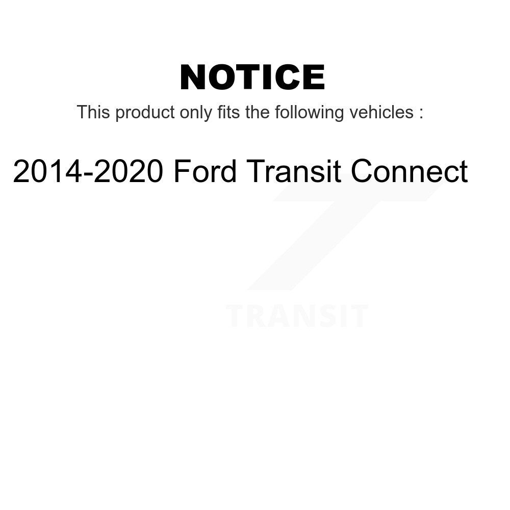 Front Lower Rearward Suspension Control Arm Bushing Pair For 2014-2020 Ford Transit Connect KTR-104507