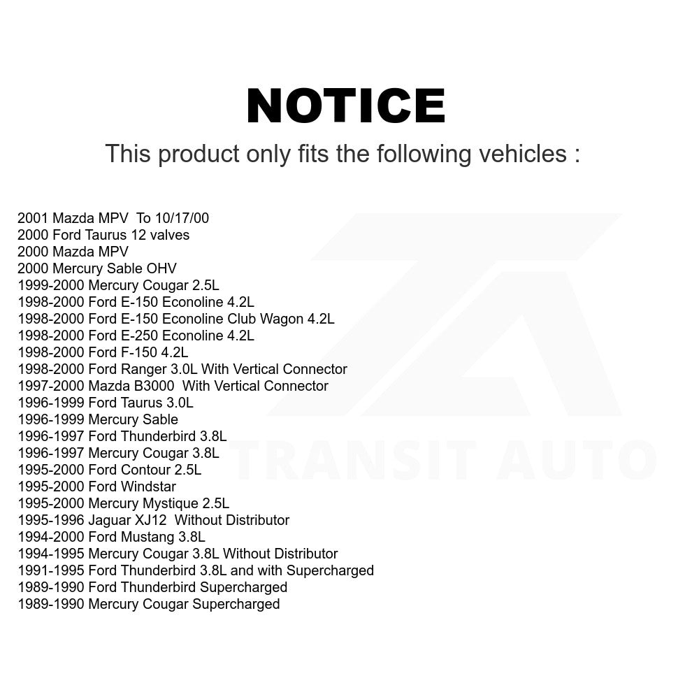 Ignition Coil MPS-MD488 For Ford F-150 Ranger Mustang Taurus Mercury Windstar Sable E-150 Econoline E-250 Thunderbird Contour Mazda Cougar MPV B3000 Mystique Club Wagon Jaguar XJ12