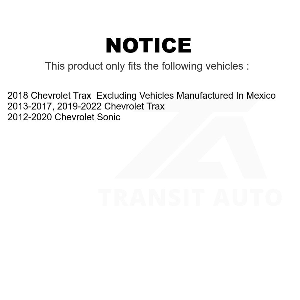 Rear Drum Brake Shoe NB-1011B For Chevrolet Sonic Trax