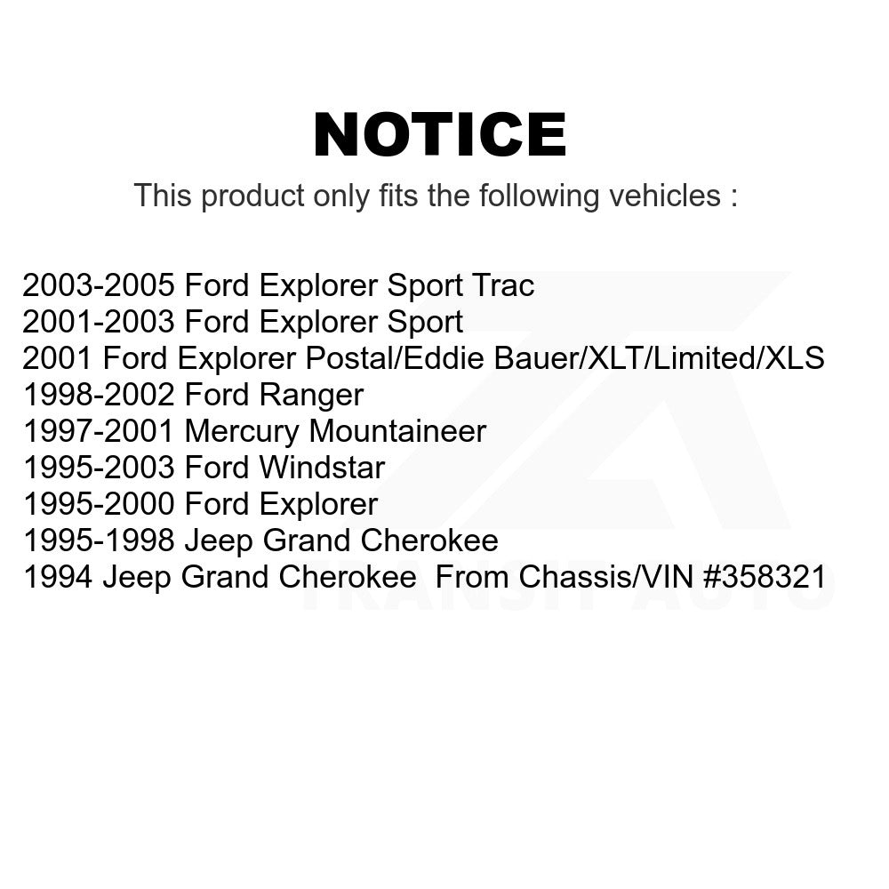 Rear Parking Brake Shoe NB-701B For Ford Ranger Explorer Jeep Grand Cherokee Windstar Sport Trac Mercury Mountaineer