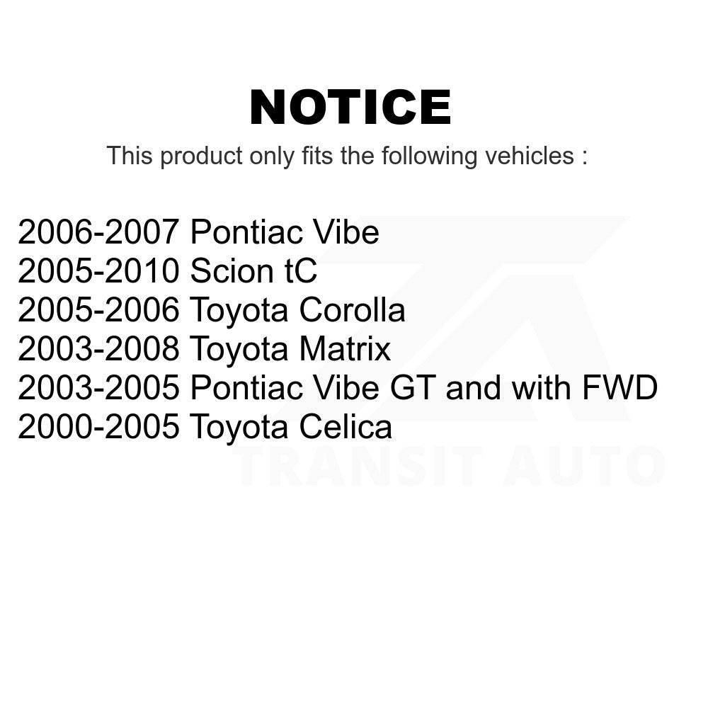 Rear Parking Brake Shoe NB-796B For Toyota Corolla Matrix Scion tC Pontiac Vibe Celica