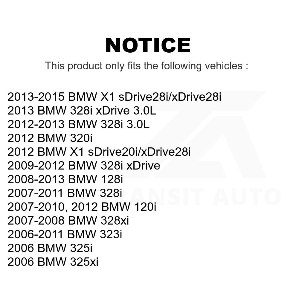 Rear Semi-Metallic Disc Brake Pads PPF-D1171 For BMW 328i xDrive X1 325i 328xi 128i 325xi 320i 120i 323i