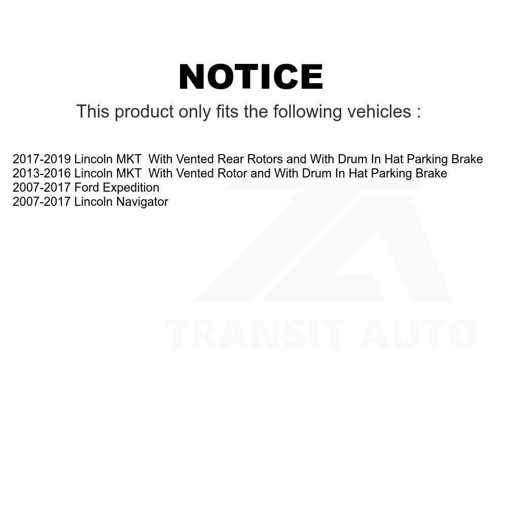 Rear Semi-Metallic Disc Brake Pads PPF-D1279 For Ford Expedition Lincoln Navigator MKT