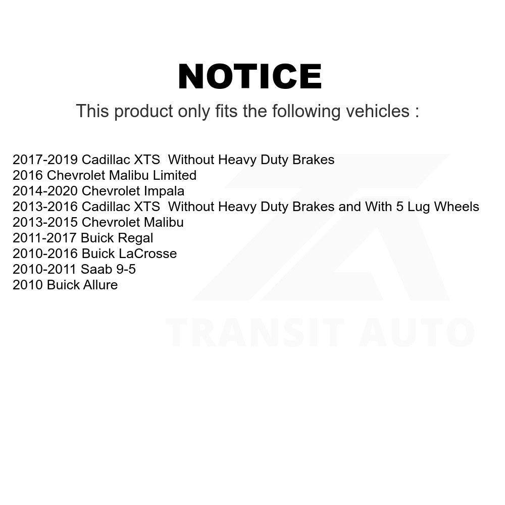 Rear Semi-Metallic Disc Brake Pads PPF-D1430 For Chevrolet Malibu Buick Impala LaCrosse Regal Cadillac XTS Limited Saab 9-5 Allure