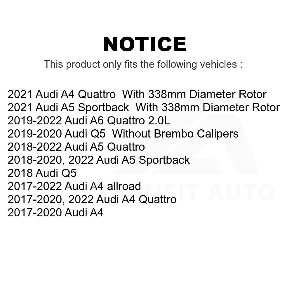 Front Semi-Metallic Disc Brake Pads PPF-D1897 For Audi Q5 A4 A5 Quattro A6 Sportback allroad