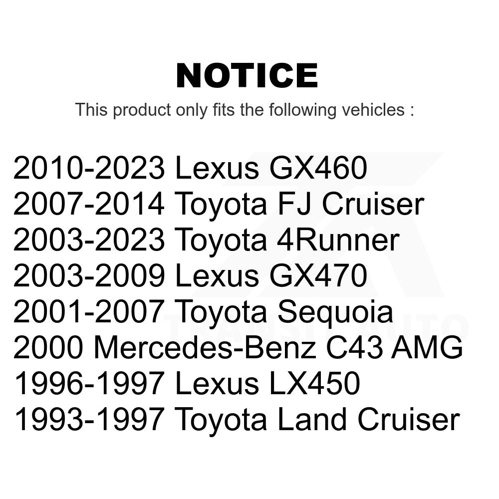 Rear Semi-Metallic Disc Brake Pads PPF-D606 For Toyota 4Runner Lexus Sequoia GX460 FJ Cruiser GX470 Land LX450 Mercedes-Benz C43 AMG