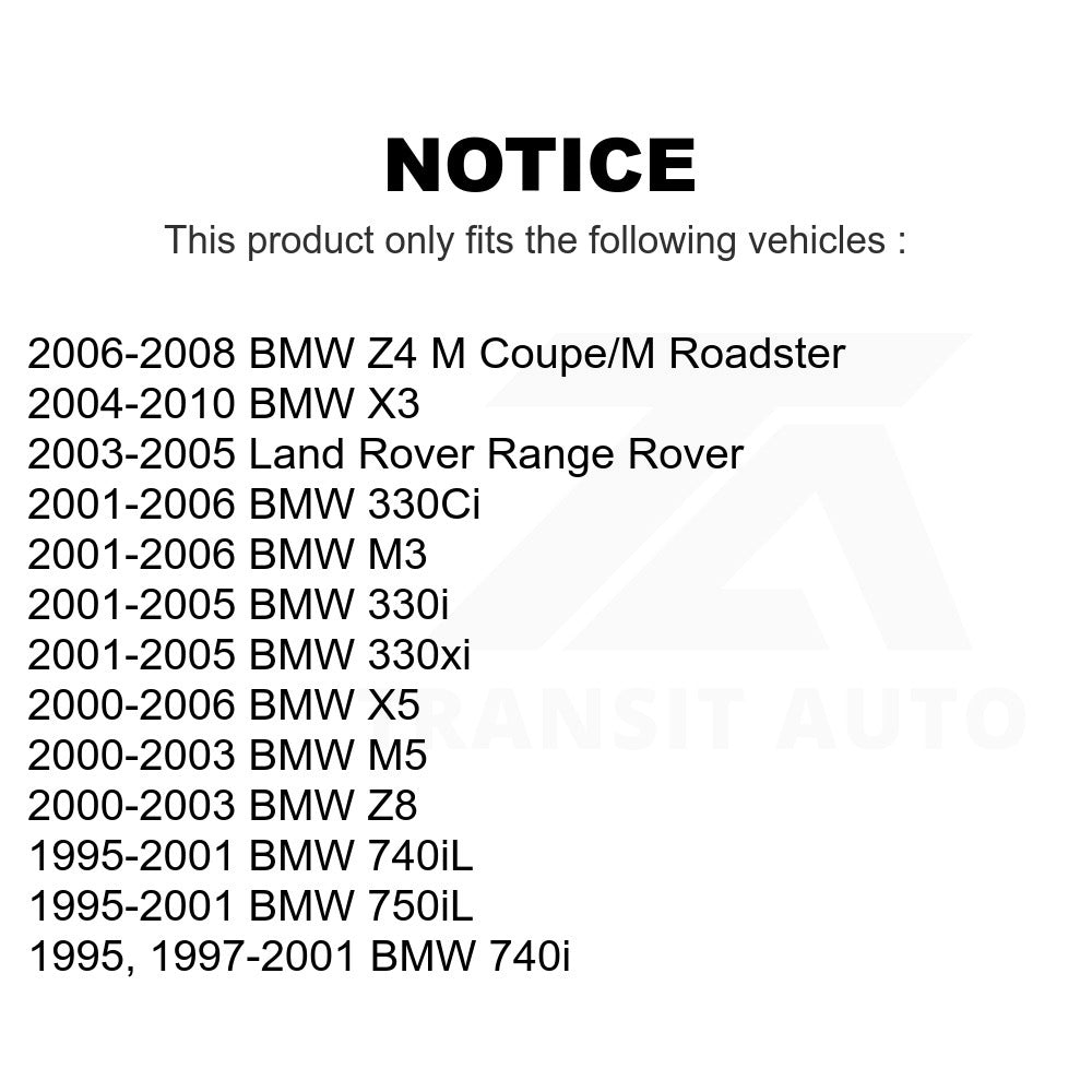 Rear Semi-Metallic Disc Brake Pads PPF-D683 For BMW X5 X3 330Ci 330i M3 Z4 740iL Land Rover Range 330xi 740i M5 750iL Z8