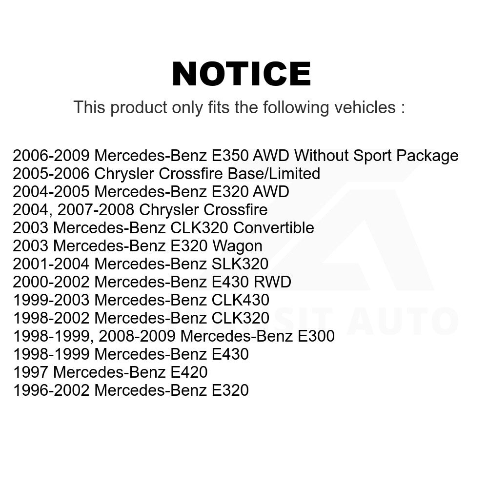 Front Semi-Metallic Disc Brake Pads PPF-D853 For Mercedes-Benz E320 E350 Chrysler Crossfire CLK320 CLK430 E430 SLK320 E420 E300