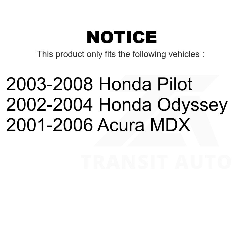 Rear Semi-Metallic Disc Brake Pads PPF-D865 For Honda Pilot Odyssey Acura MDX