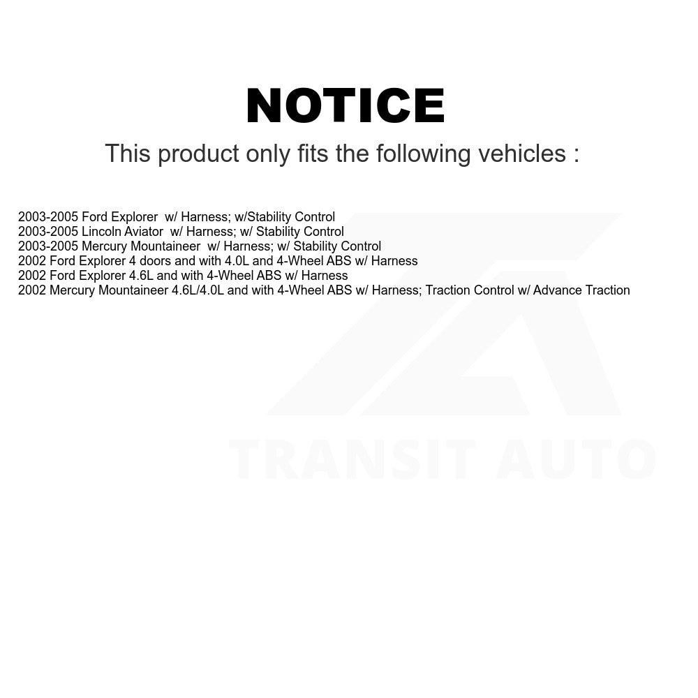 Mpulse Rear ABS Wheel Speed Sensor SEN-2ABS0327 For Ford Explorer Mercury Mountaineer Lincoln Aviator