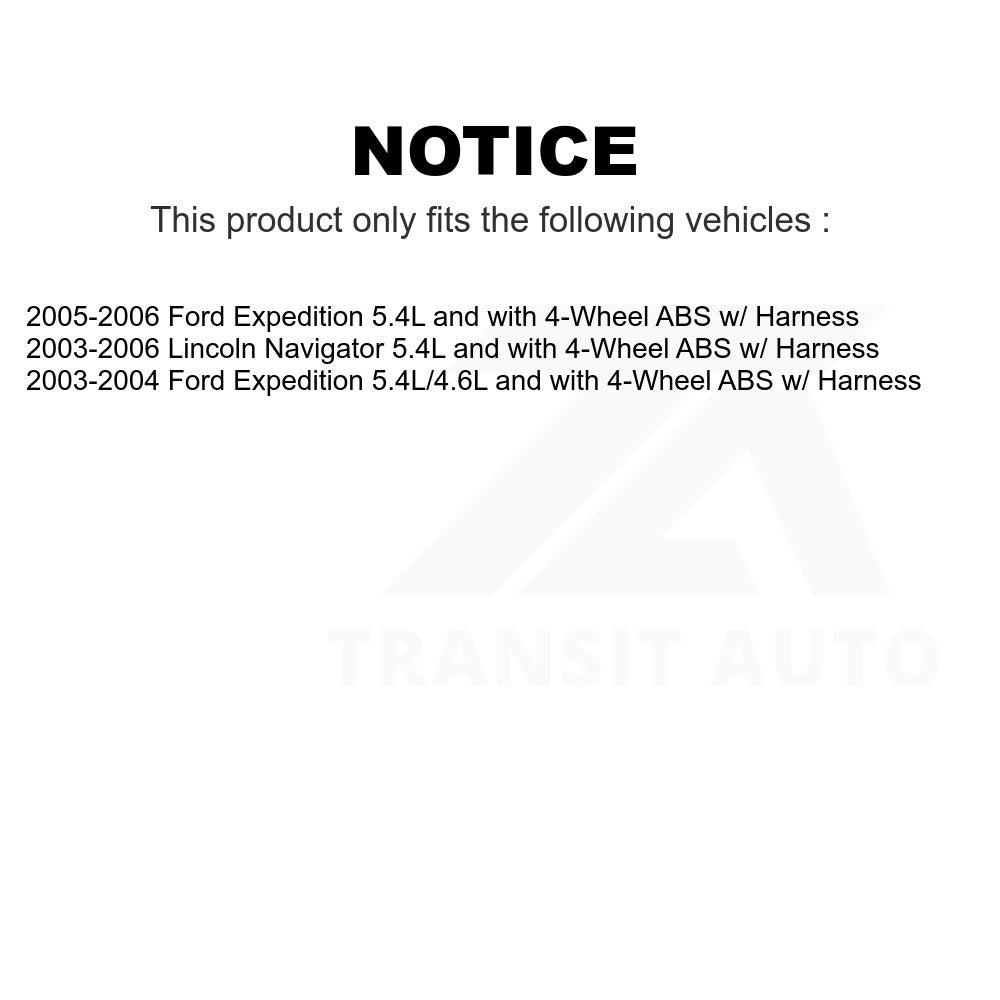 Mpulse Front ABS Wheel Speed Sensor SEN-2ABS0422 For Ford Expedition Lincoln Navigator w/ Harness
