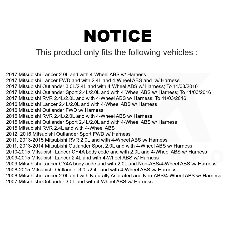 Mpulse Front Left ABS Wheel Speed Sensor SEN-2ABS0709 For Mitsubishi Outlander Sport Lancer RVR