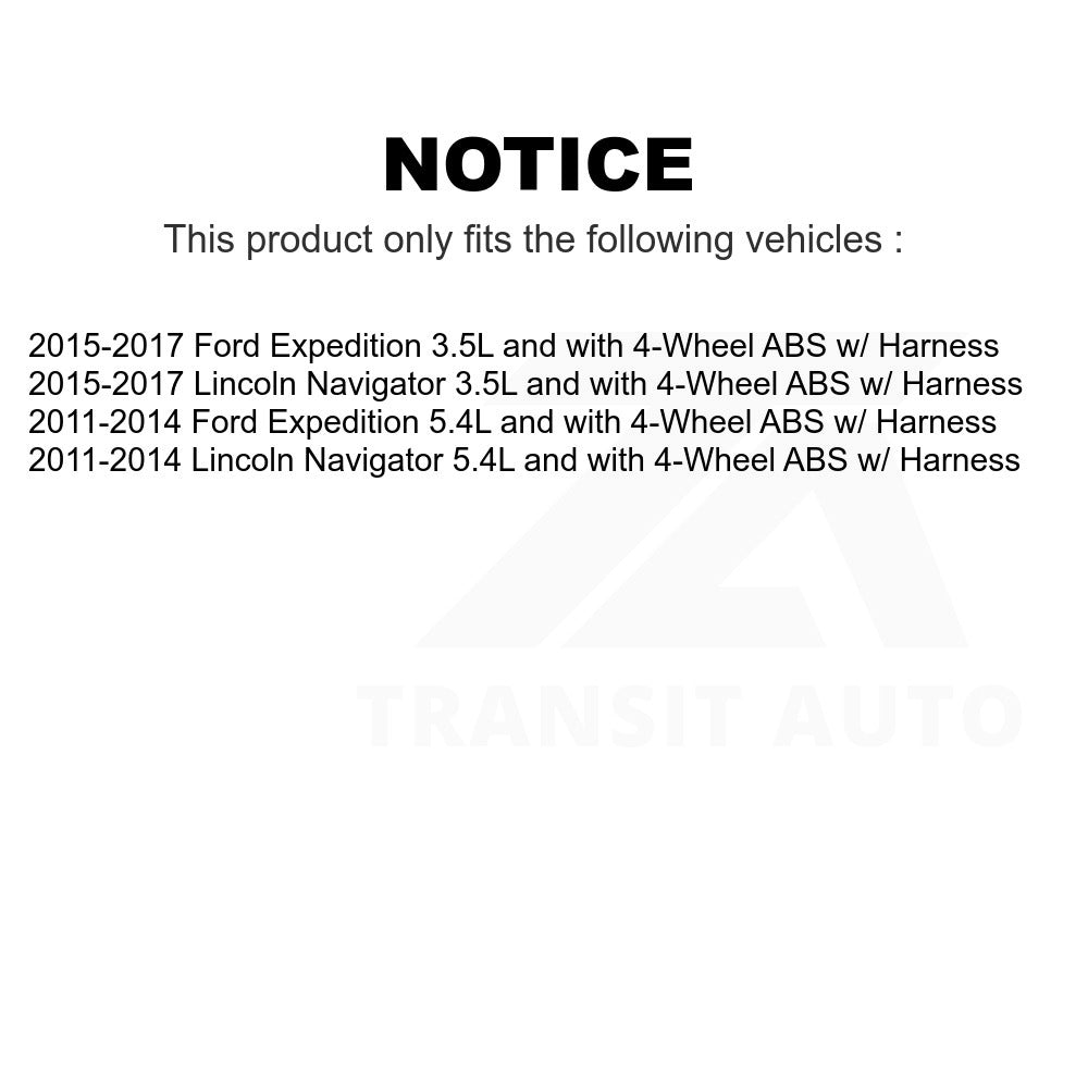 Mpulse Rear ABS Wheel Speed Sensor SEN-2ABS0880 For Ford Expedition Lincoln Navigator w/ Harness
