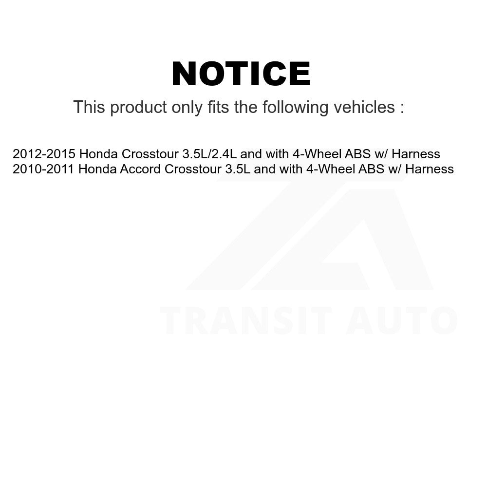 Mpulse Rear ABS Wheel Speed Sensor SEN-2ABS0896 For Honda Crosstour Accord w/ Harness