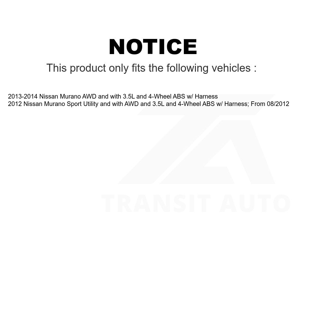 Mpulse Rear Right ABS Wheel Speed Sensor SEN-2ABS0949 For Nissan Murano