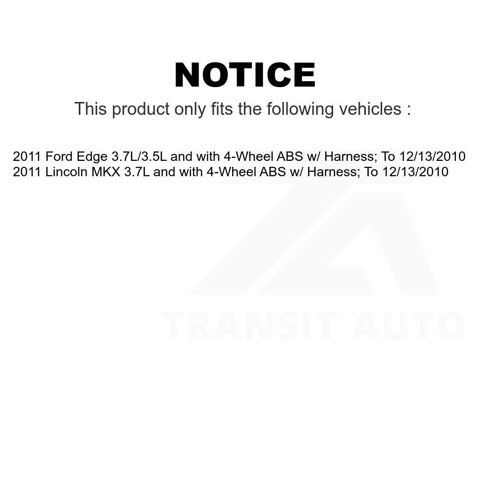 Mpulse Rear Left ABS Wheel Speed Sensor SEN-2ABS2469 For 2011-2011 Ford Edge Lincoln MKX w/ Harness; To 12/13/2010