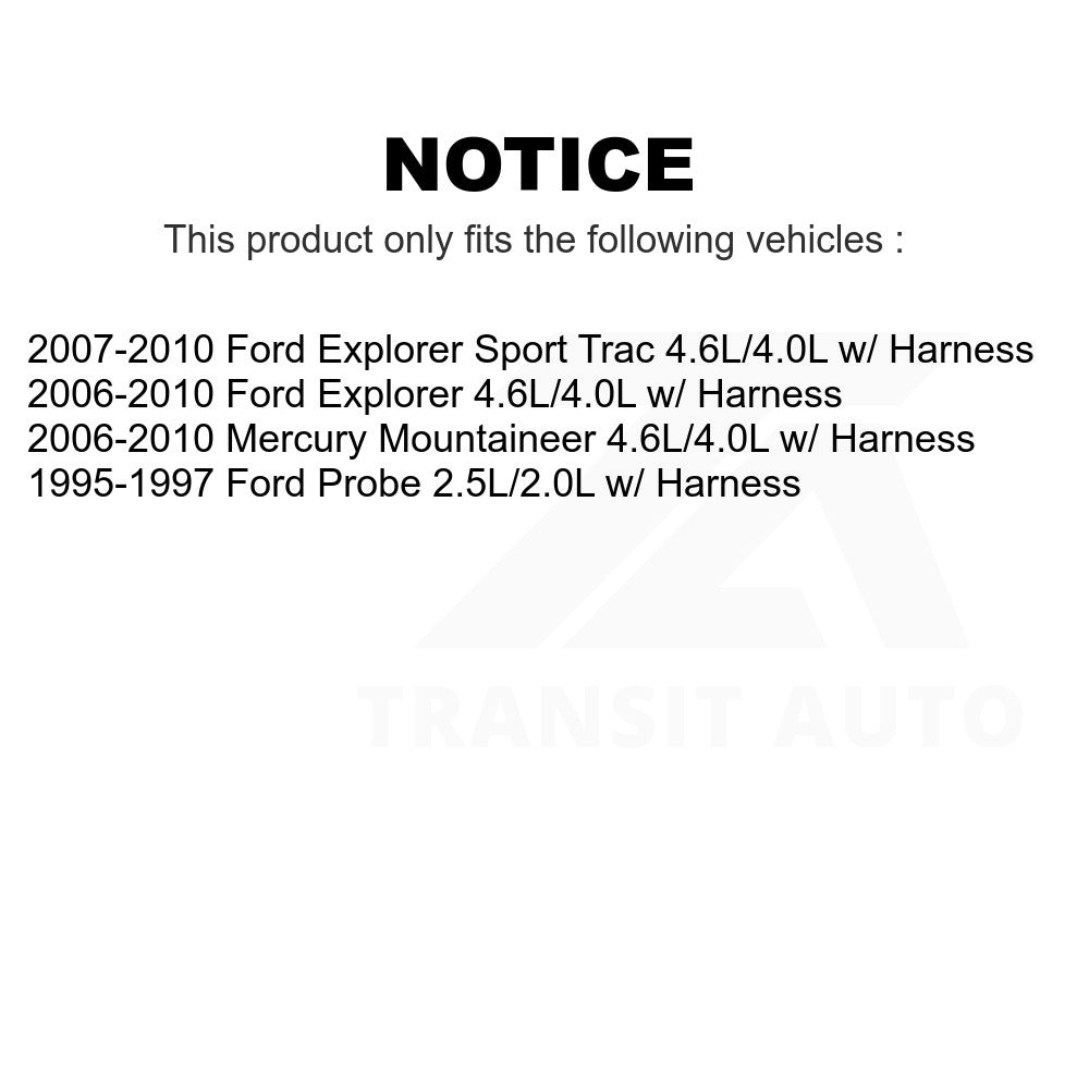 Mpulse Front ABS Wheel Speed Sensor SEN-2ABS2486 For Ford Explorer Sport Trac Mercury Mountaineer Probe w/ Harness