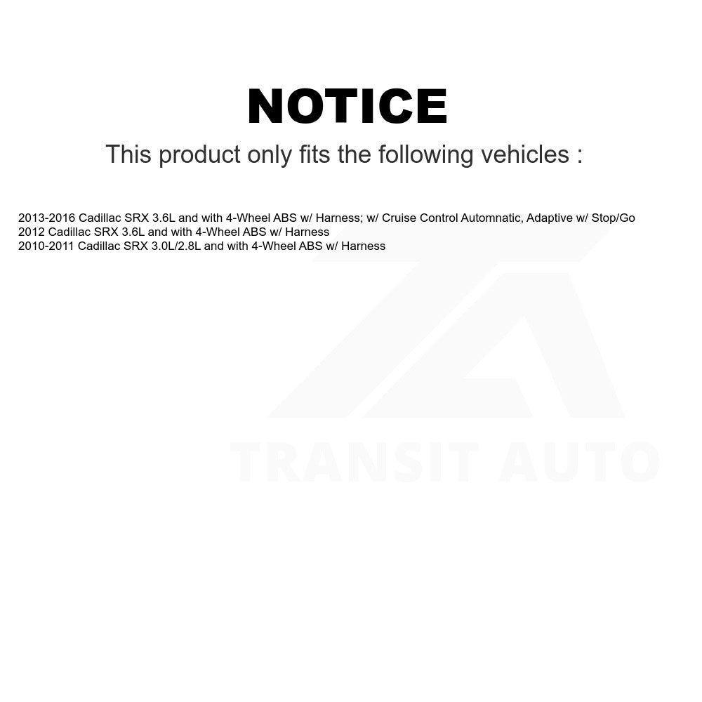 Mpulse Rear Right ABS Wheel Speed Sensor SEN-2ABS2526 For Cadillac SRX