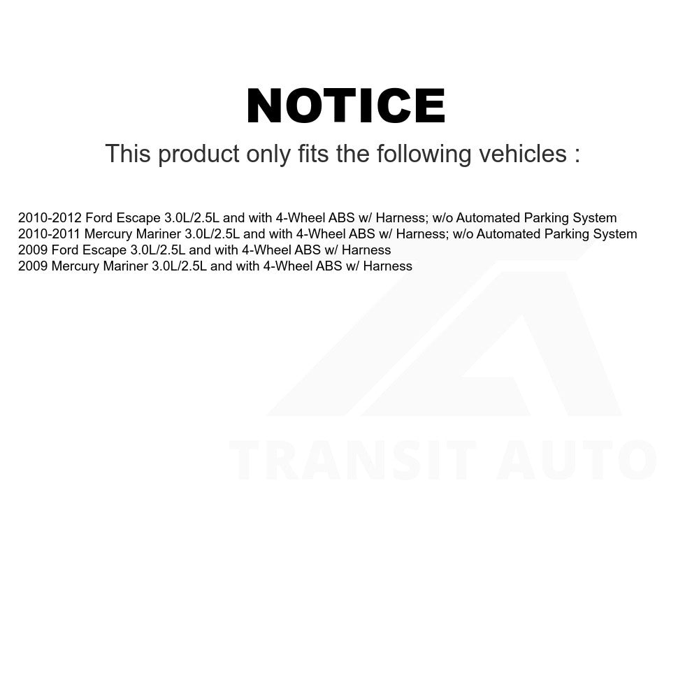 Mpulse Rear Right ABS Wheel Speed Sensor SEN-2ABS2573 For Ford Escape Mercury Mariner 3.0L/2.5L with 4-Wheel