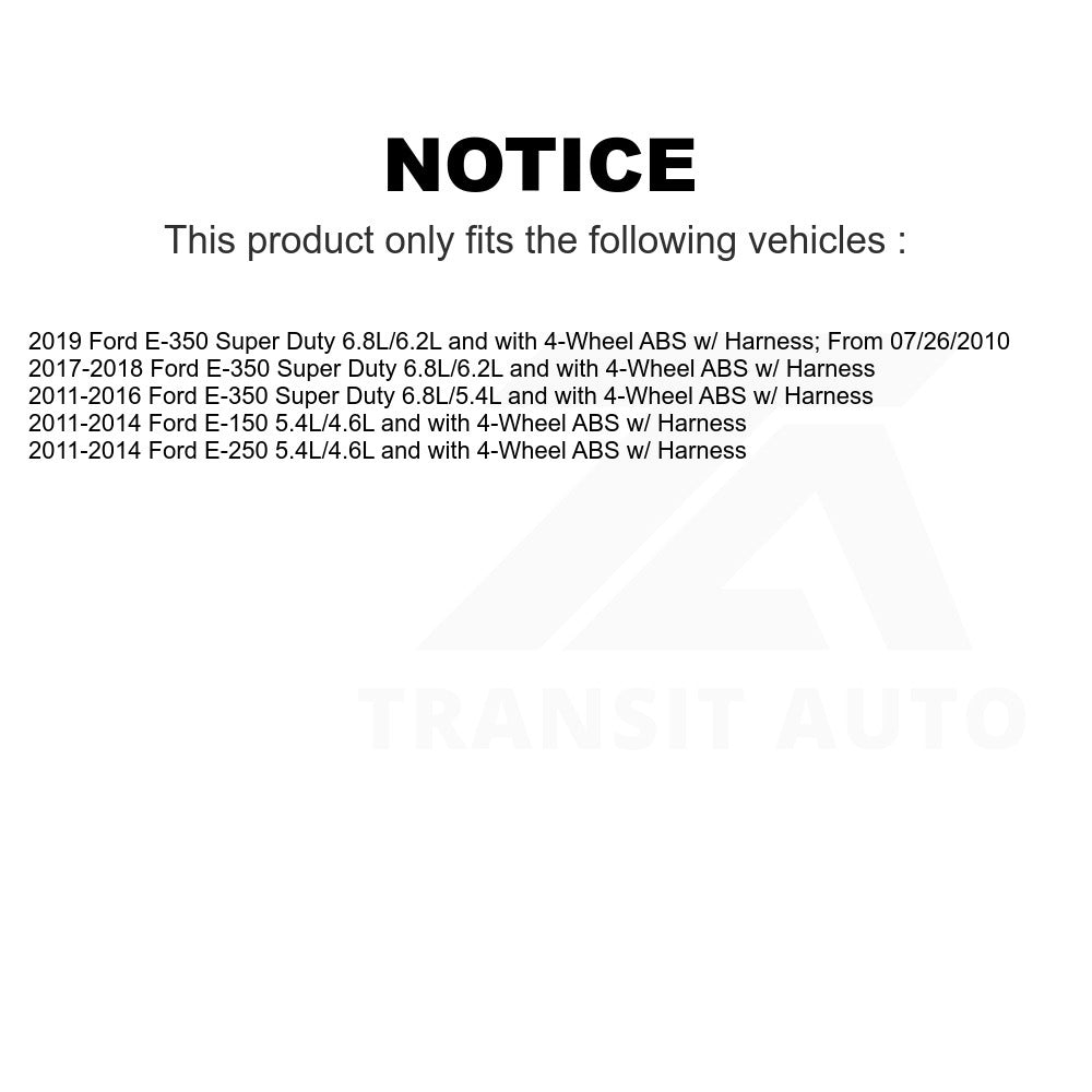 Mpulse Front Right ABS Wheel Speed Sensor SEN-2ABS2593 For Ford E-350 Super Duty E-250 E-150