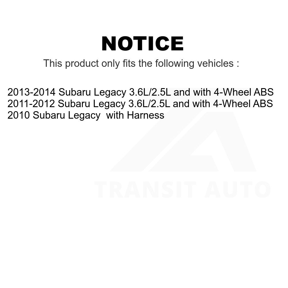 Mpulse Rear Right ABS Wheel Speed Sensor SEN-2ABS2637 For Subaru Legacy