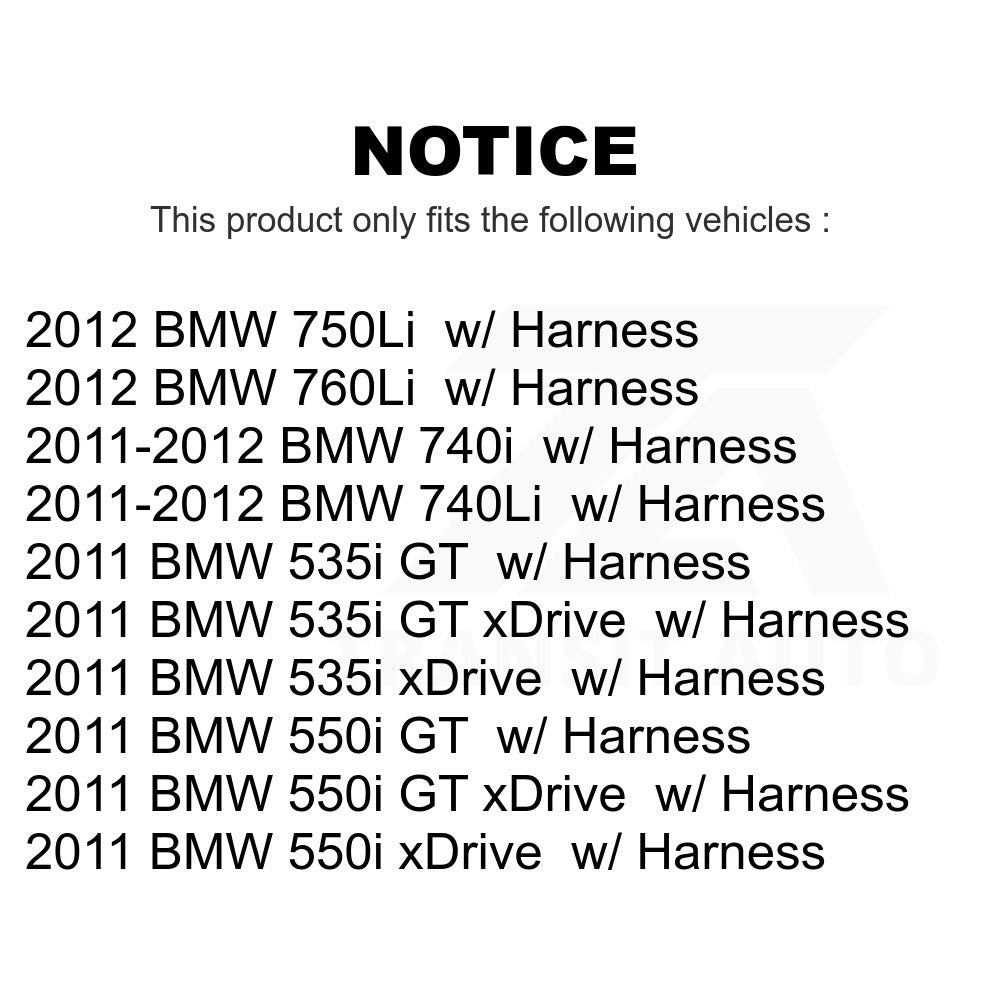 Mpulse Front ABS Wheel Speed Sensor SEN-2ABS2713 For BMW 535i xDrive 750Li 550i 740Li 740i GT 760Li w/ Harness