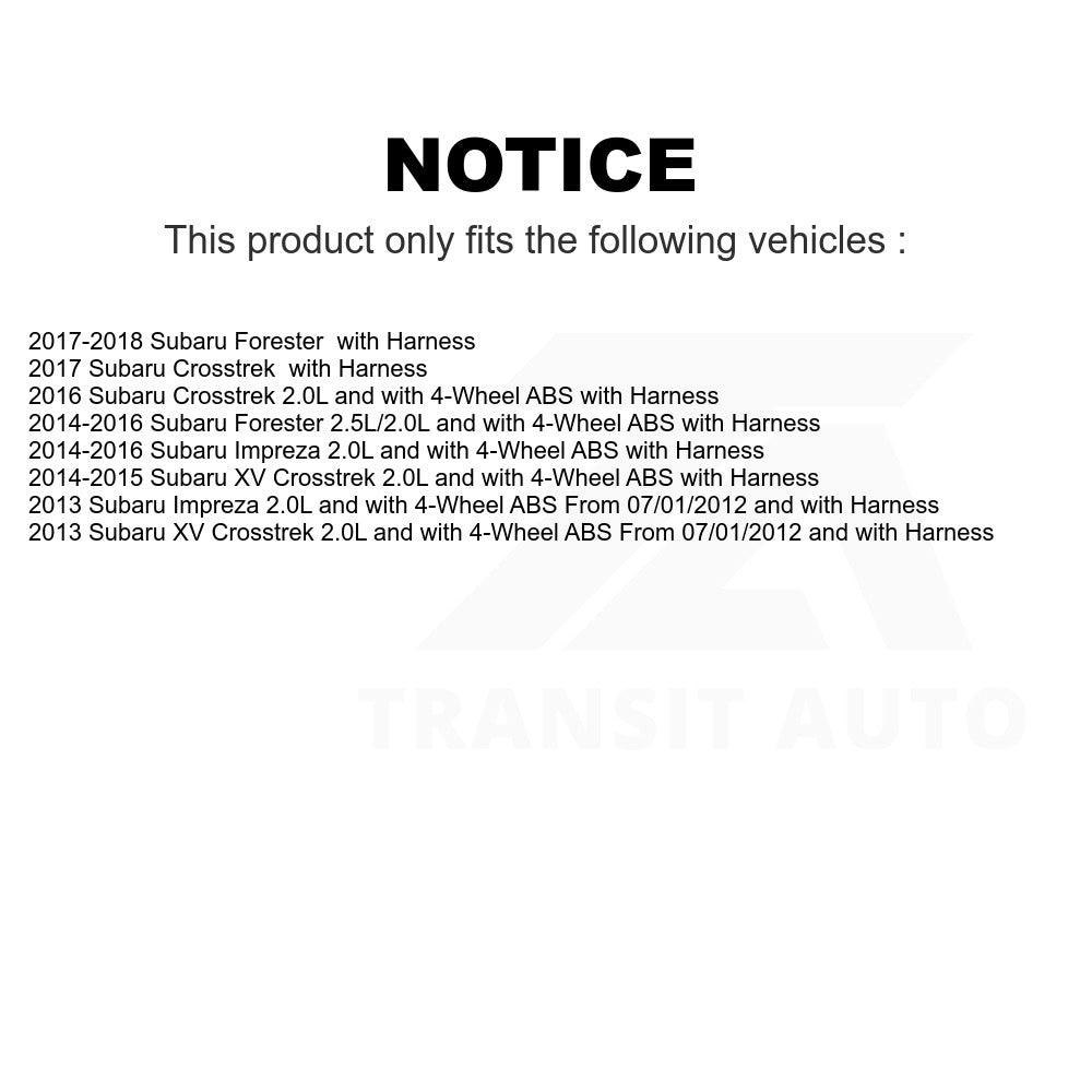 Mpulse Front Left ABS Wheel Speed Sensor SEN-2ABS2853 For Subaru Forester Impreza XV Crosstrek