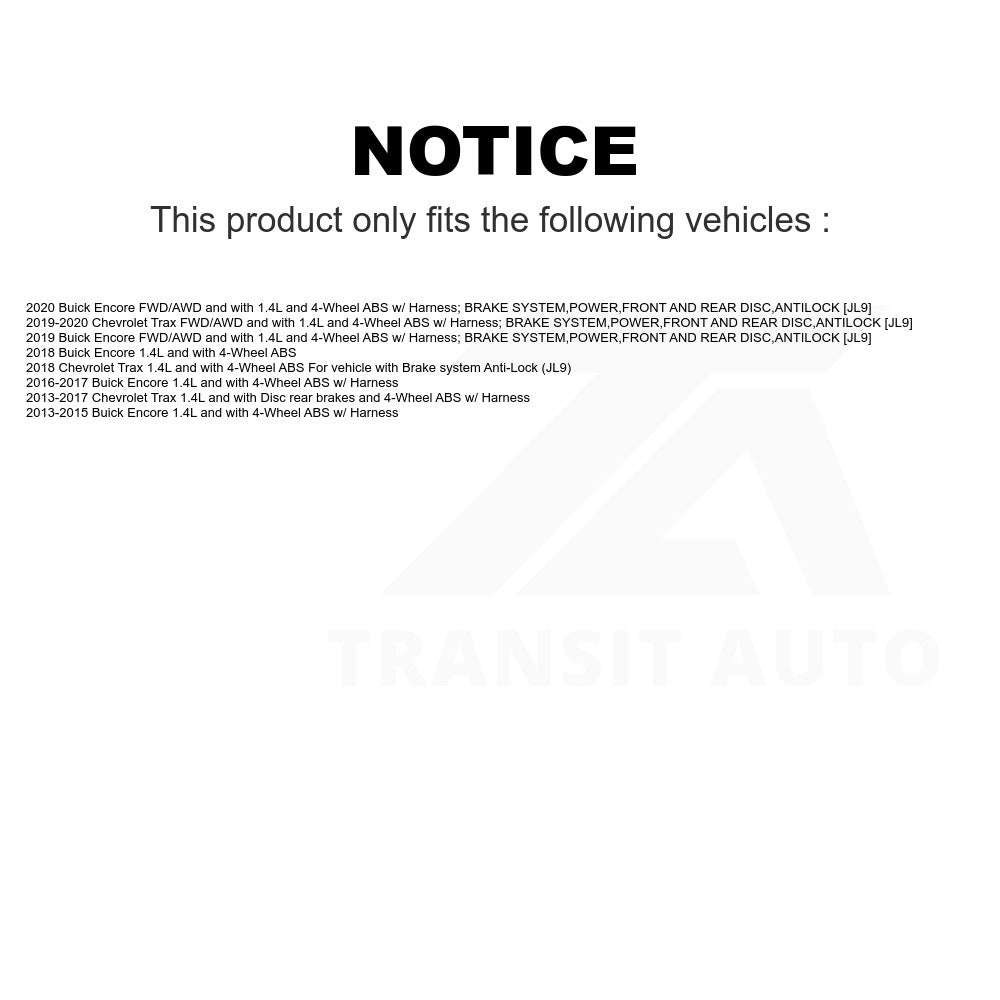 Mpulse Rear Left ABS Wheel Speed Sensor SEN-2ABS2910 For Buick Encore Chevrolet Trax