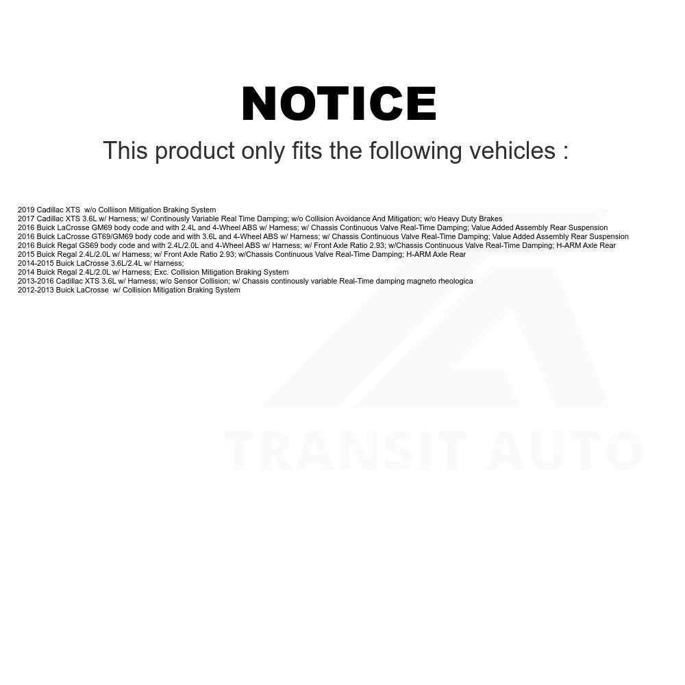 Mpulse Rear Right ABS Wheel Speed Sensor SEN-2ABS2925 For Buick LaCrosse Cadillac XTS Regal