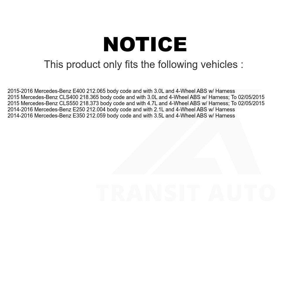 Mpulse Front Left ABS Wheel Speed Sensor SEN-2ABS3045 For Mercedes-Benz E350 E400 E250 CLS400 CLS550