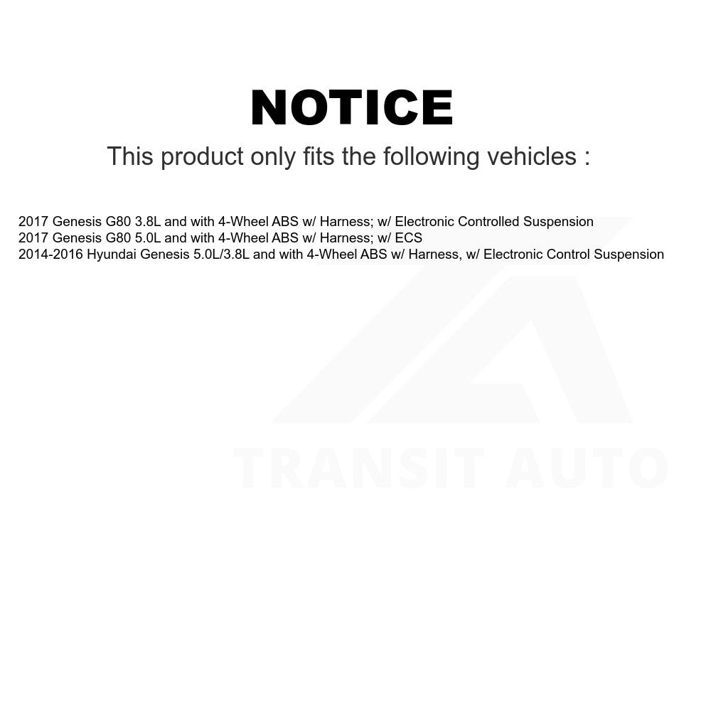 Mpulse Rear Right ABS Wheel Speed Sensor SEN-2ABS3076 For Hyundai Genesis G80