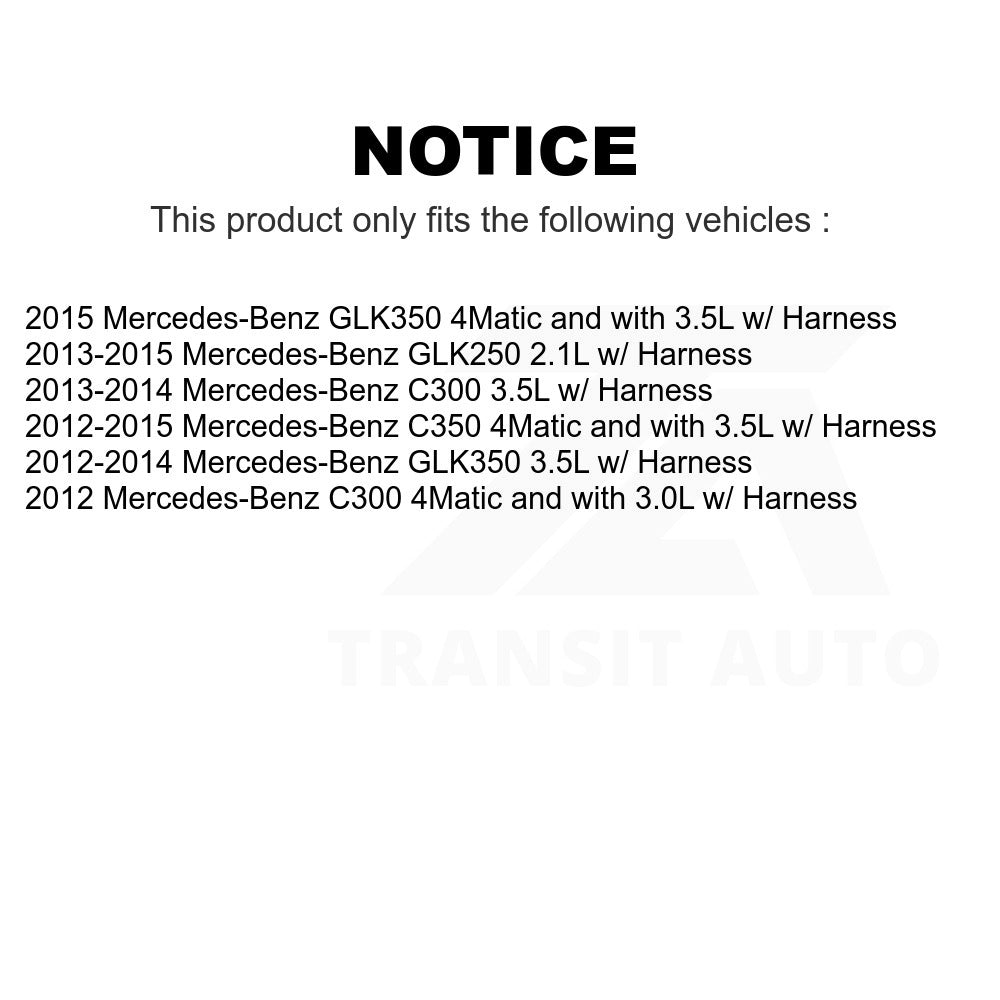 Mpulse Front ABS Wheel Speed Sensor SEN-2ABS3185 For Mercedes-Benz GLK350 C300 C350 GLK250 w/ Harness