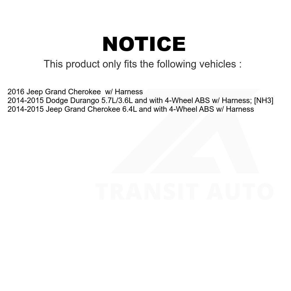 Mpulse Front ABS Wheel Speed Sensor SEN-2ABS3229 For Jeep Grand Cherokee Dodge Durango