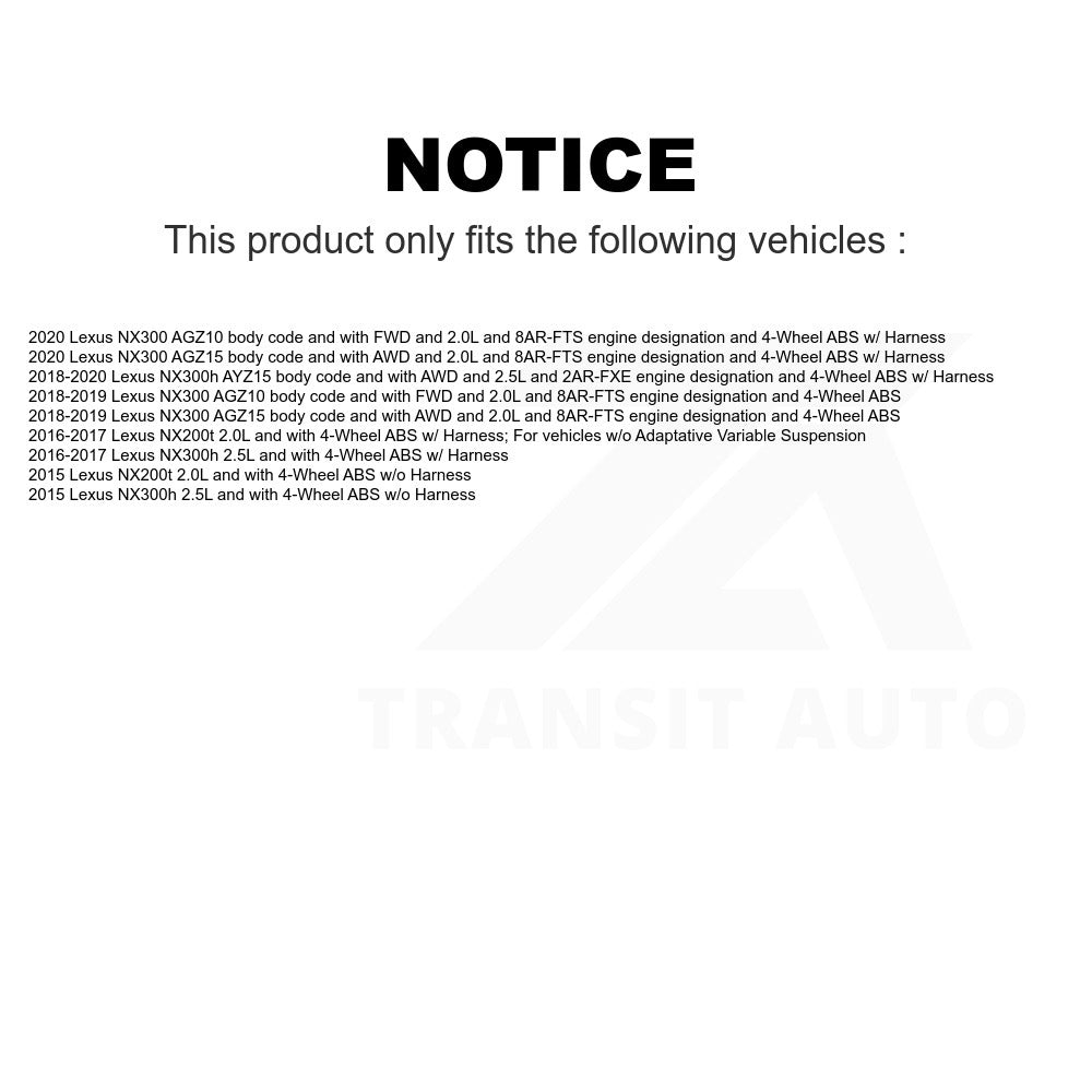 Mpulse Front Left ABS Wheel Speed Sensor SEN-2ABS3231 For Lexus NX200t NX300 NX300h