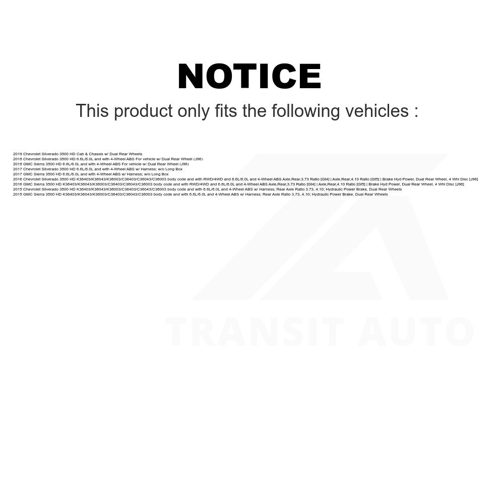 Mpulse Rear Right ABS Wheel Speed Sensor SEN-2ABS3343 For Chevrolet Silverado 3500 HD GMC Sierra