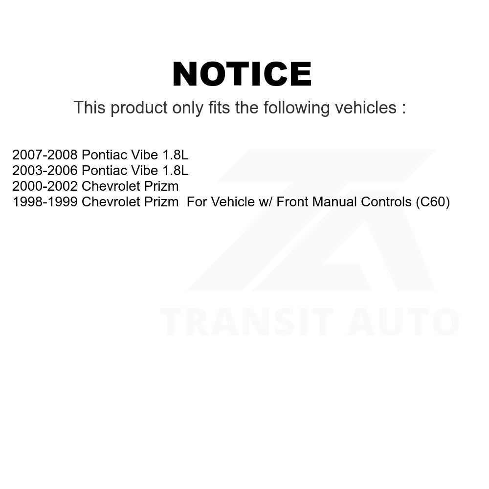 Mpulse HVAC Blower Motor Resistor SEN-2BMR0011 For Pontiac Vibe Chevrolet Prizm