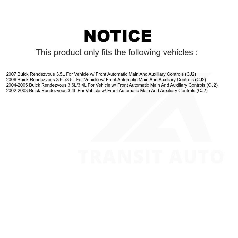 Mpulse HVAC Blower Motor Resistor SEN-2BMR0068 For Buick Rendezvous Vehicle w Front Automatic Main And Auxiliary Controls (CJ2)