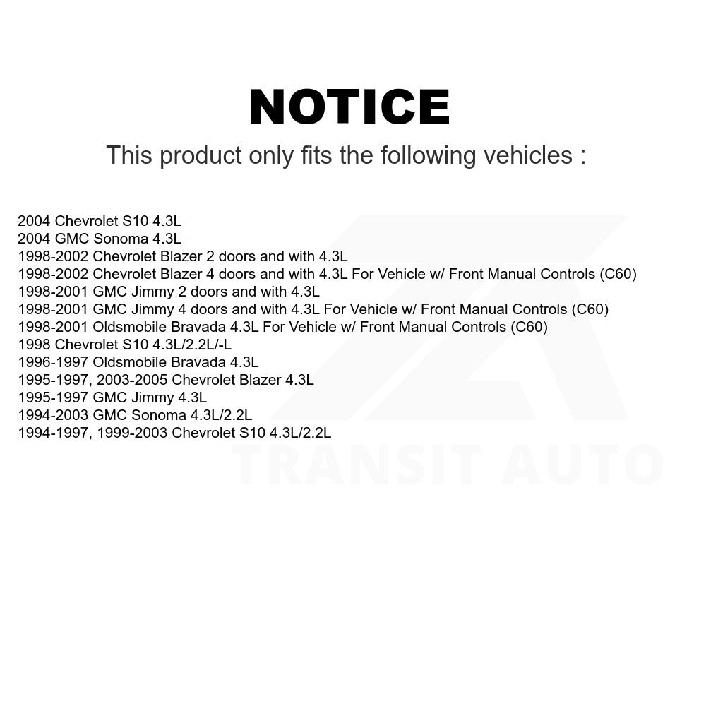 Mpulse HVAC Blower Motor Resistor SEN-2BMR0078 For Chevrolet S10 Blazer GMC Sonoma Jimmy Oldsmobile Bravada