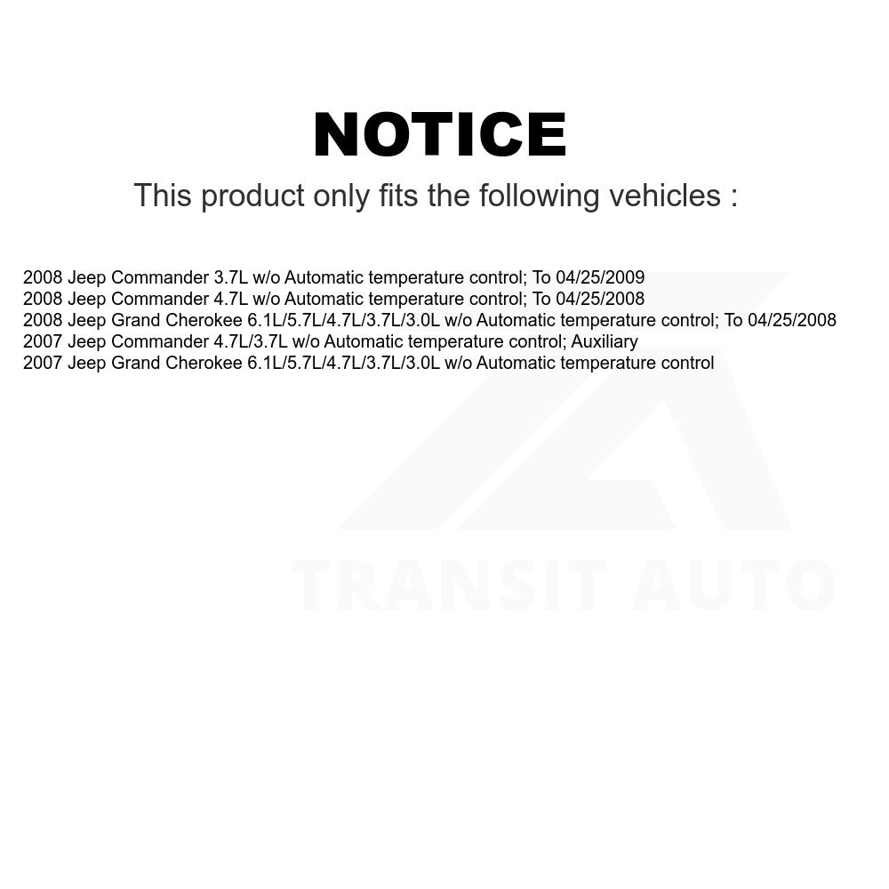 Mpulse HVAC Blower Motor Resistor SEN-2BMR0353 For Jeep Grand Cherokee Commander