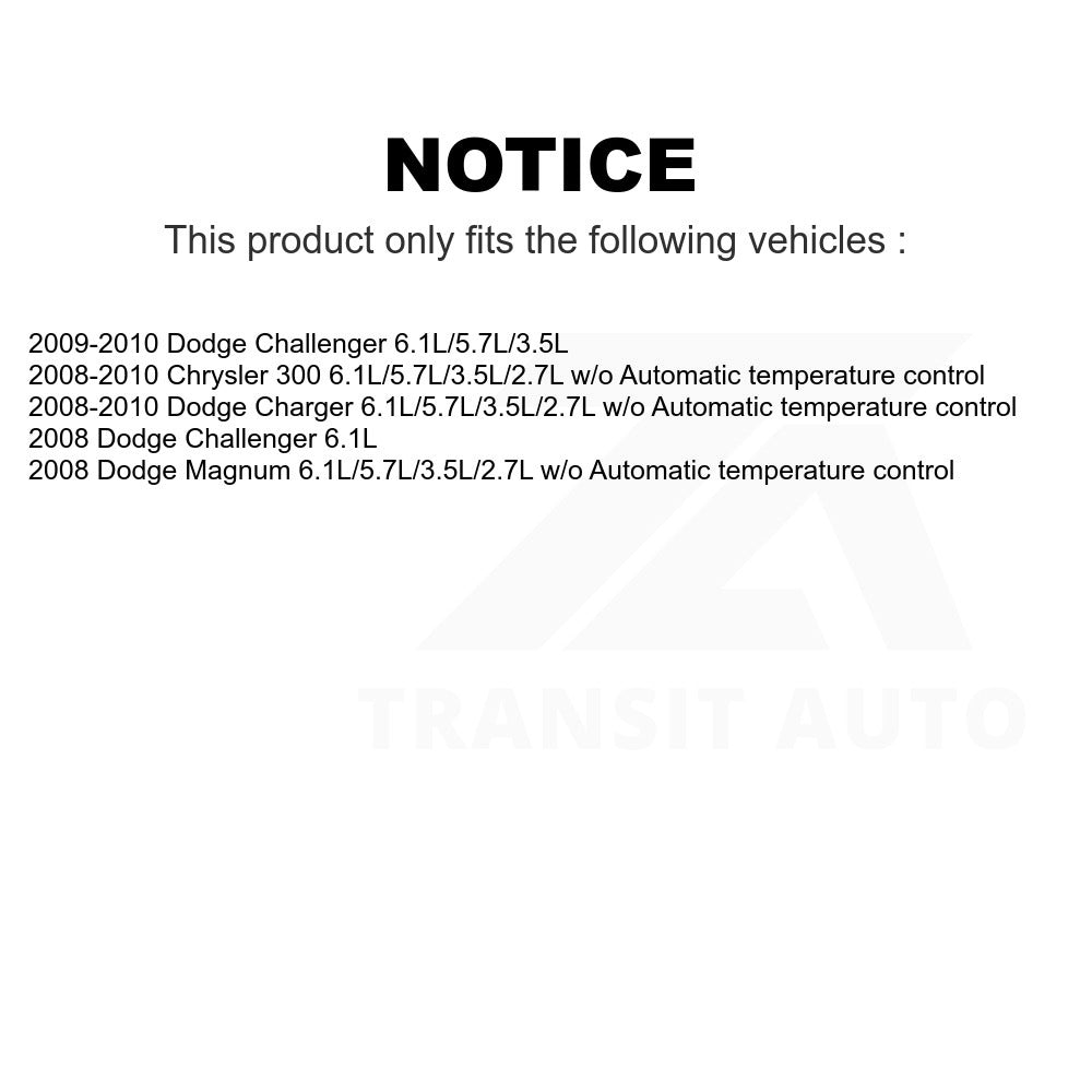 Mpulse HVAC Blower Motor Resistor SEN-2BMR0356 For Dodge Charger Chrysler 300 Challenger Magnum