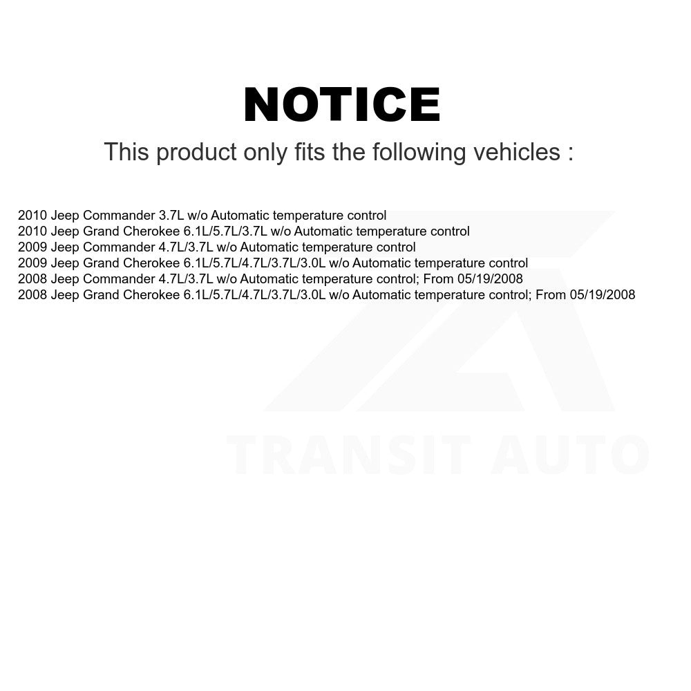 Mpulse HVAC Blower Motor Resistor SEN-2BMR0360 For Jeep Grand Cherokee Commander