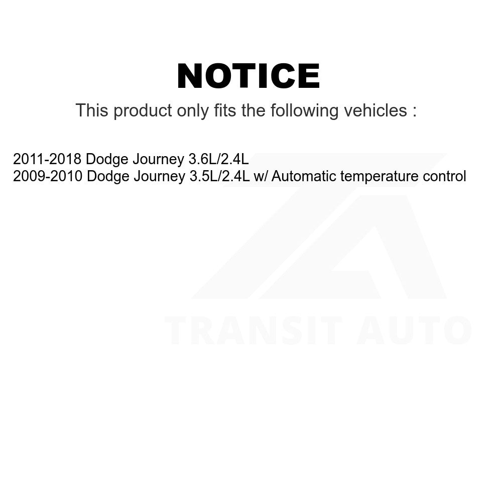 Mpulse Rear HVAC Blower Motor Control Module SEN-2BMR0364 For Dodge Journey
