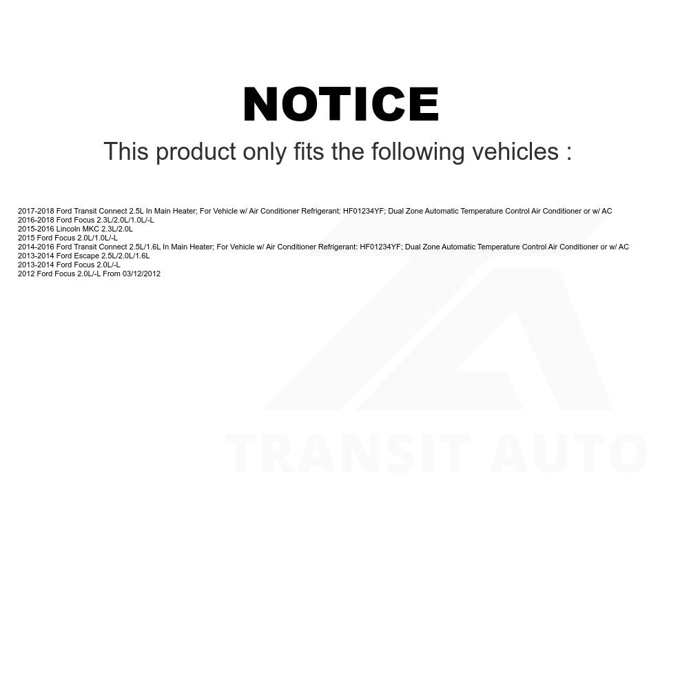 Mpulse HVAC Blower Motor SEN-2BMR0590 For Ford Focus Escape Transit Connect Lincoln MKC