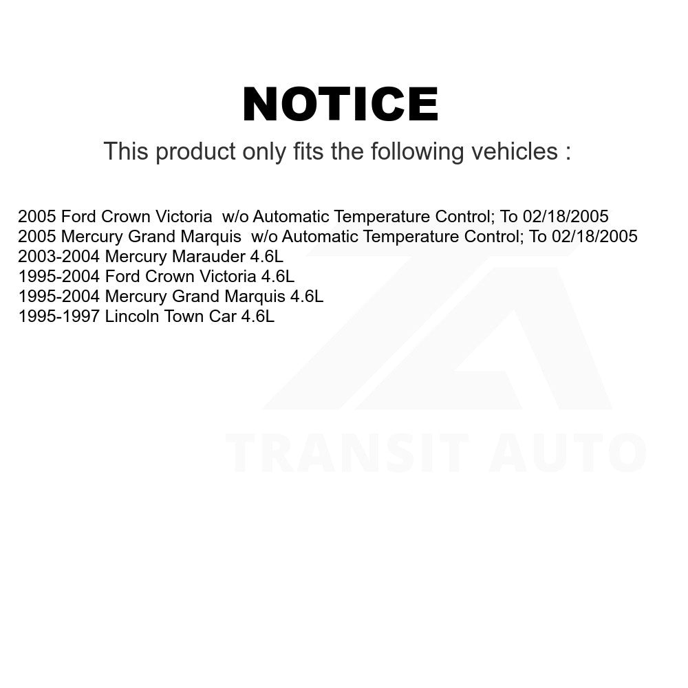 Mpulse HVAC Blower Motor Resistor SEN-2BMR0614 For Mercury Grand Marquis Ford Crown Victoria Lincoln Town Car Marauder
