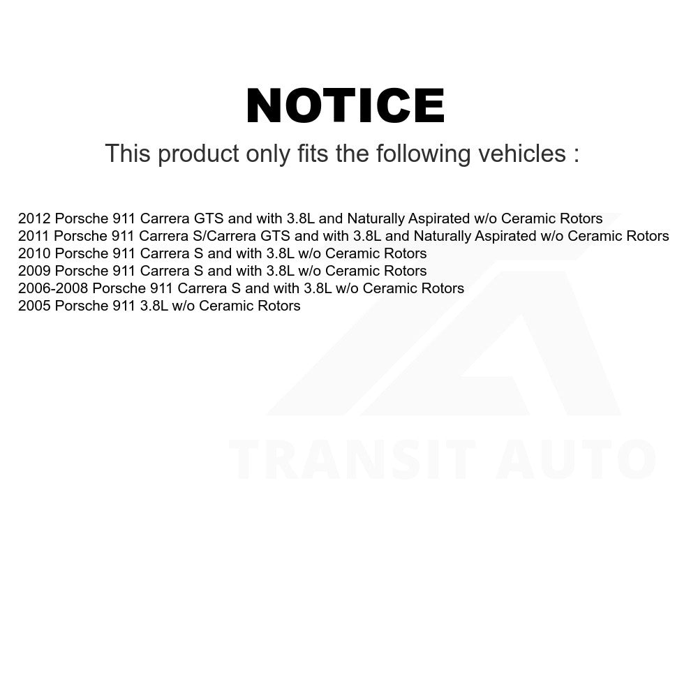 Mpulse Front Right Disc Brake Pads Wear Sensor SEN-2BWS0169 For Porsche 911 w o Ceramic Rotors